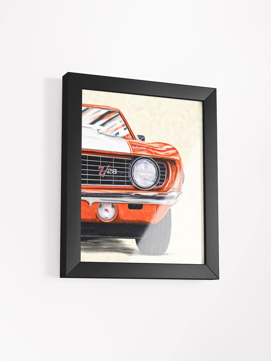 1969 Camaro Artwork – Classic Hugger Orange Framed Poster product image (25)