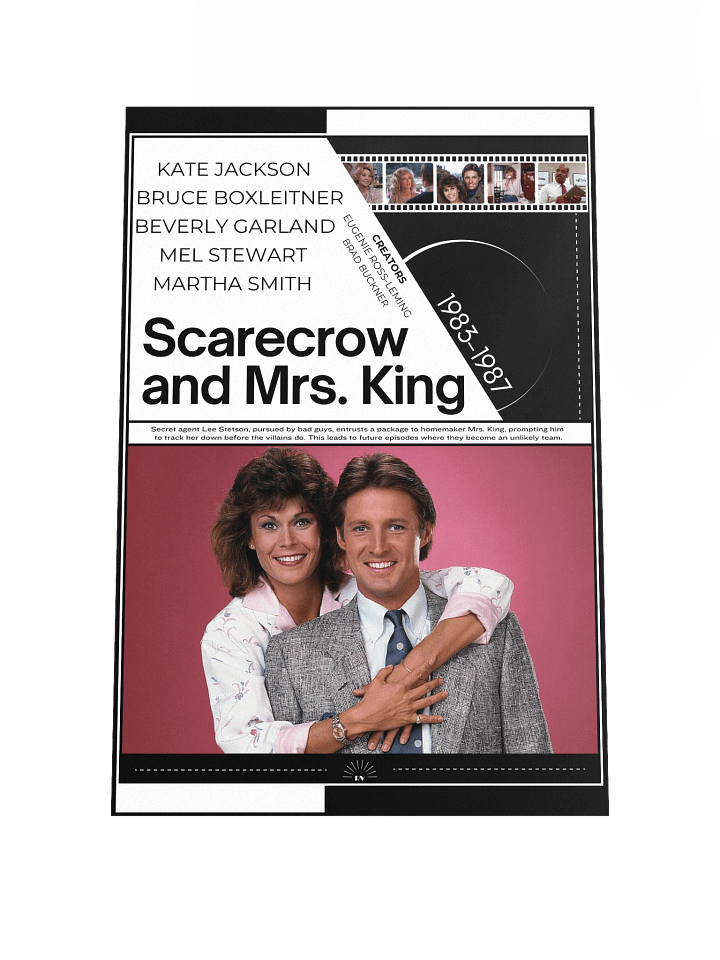 Scarecrow and Mrs. King with Kate Jackson and Bruce Boxleitner 1983–1987 | Poster | 12x18 Wall Art product image (1)