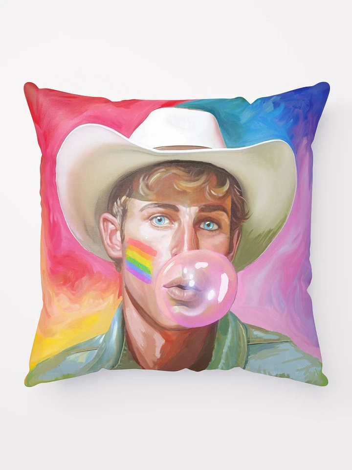 Blond Cowboy – Fun Gay Throw Pillow product image (1)