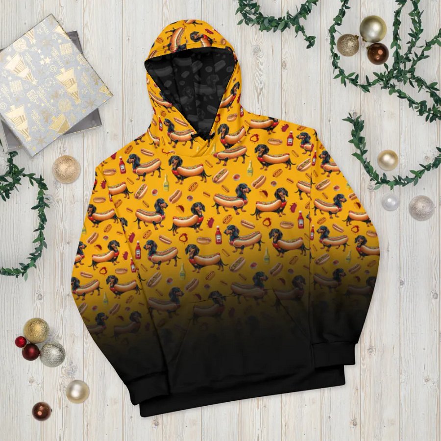 Dachshund Delight All-Over Hoodie (Poison) product image (10)