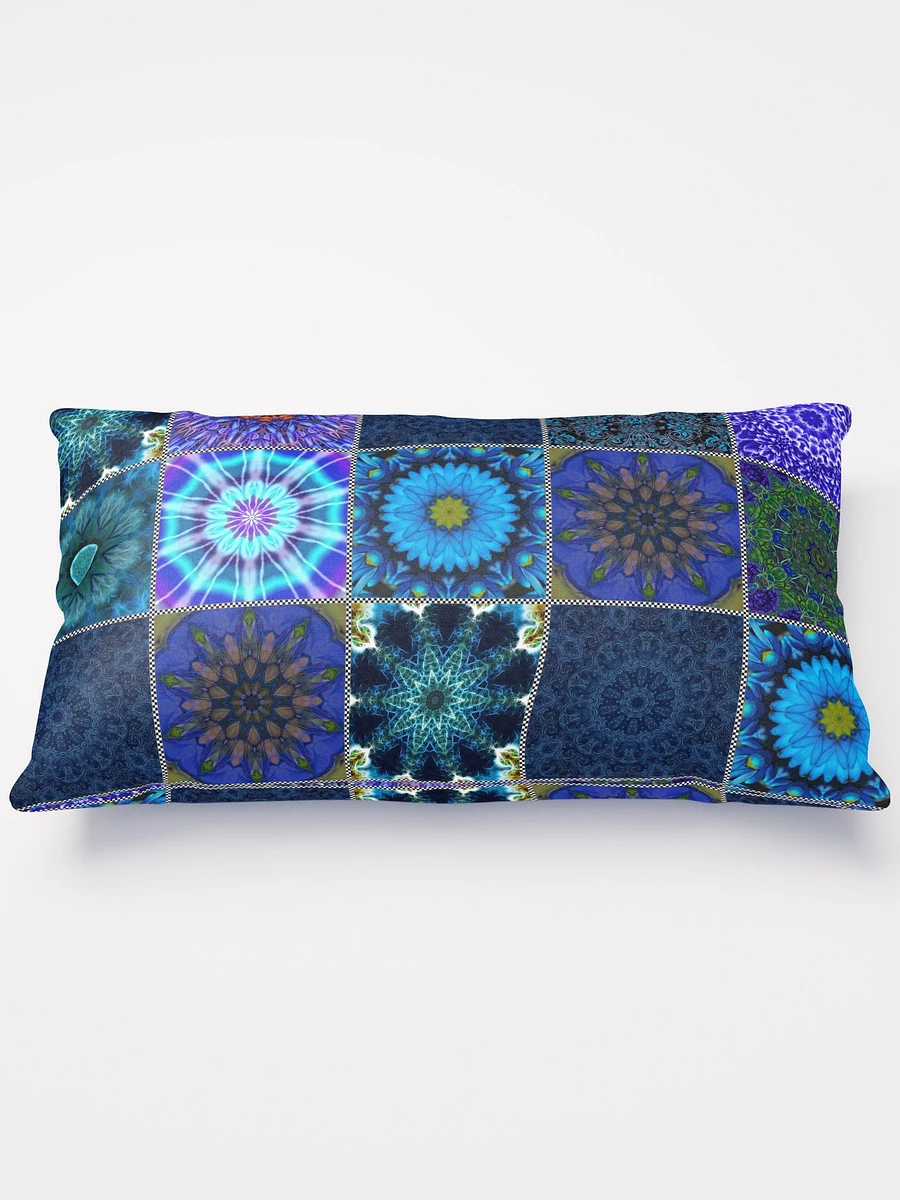 Blue Crazy Quilt Throw Pillow product image (1)