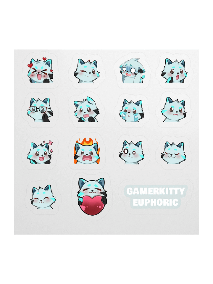 Euphoric Cat Emojis Sticker Pack product image (2)