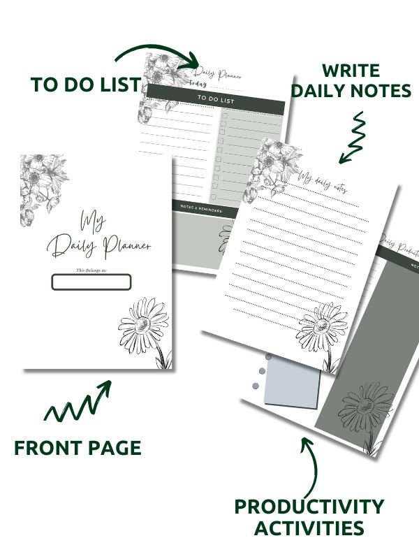 PLR Daily Planner Canva Editable product image (2)