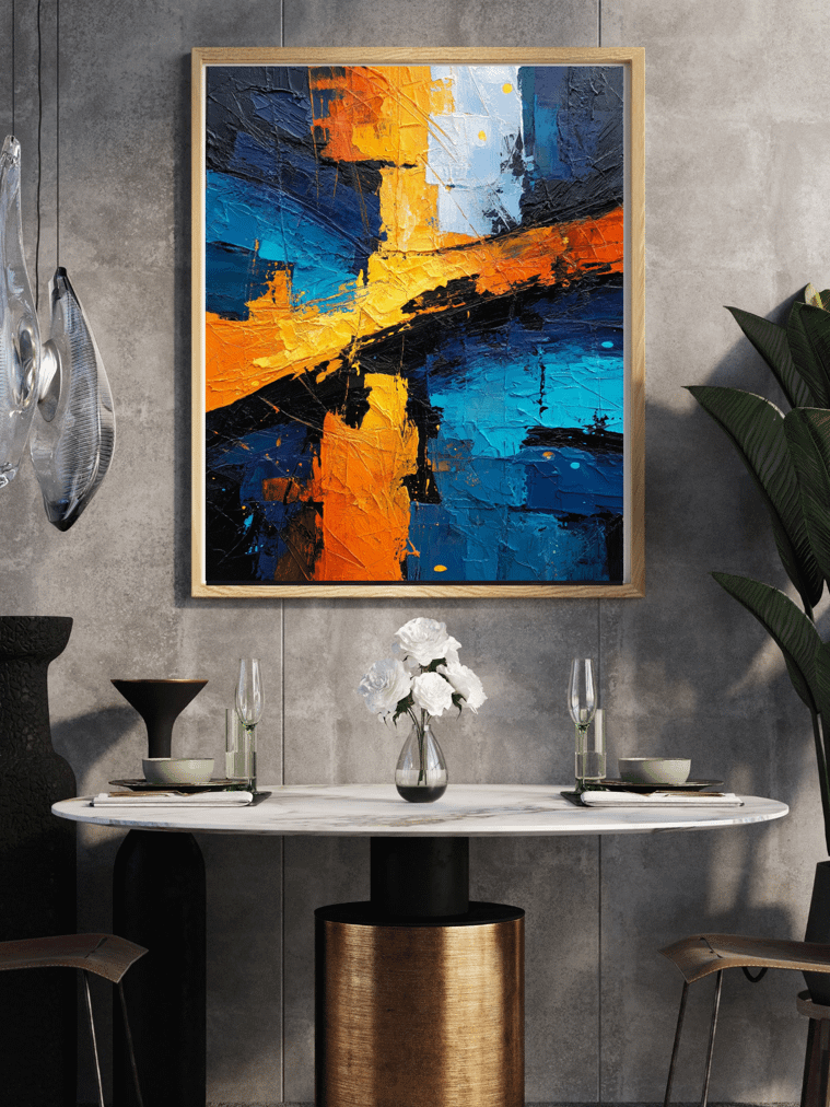 Textured Interplay Framed Matte Wall Art Canvas product image (2)