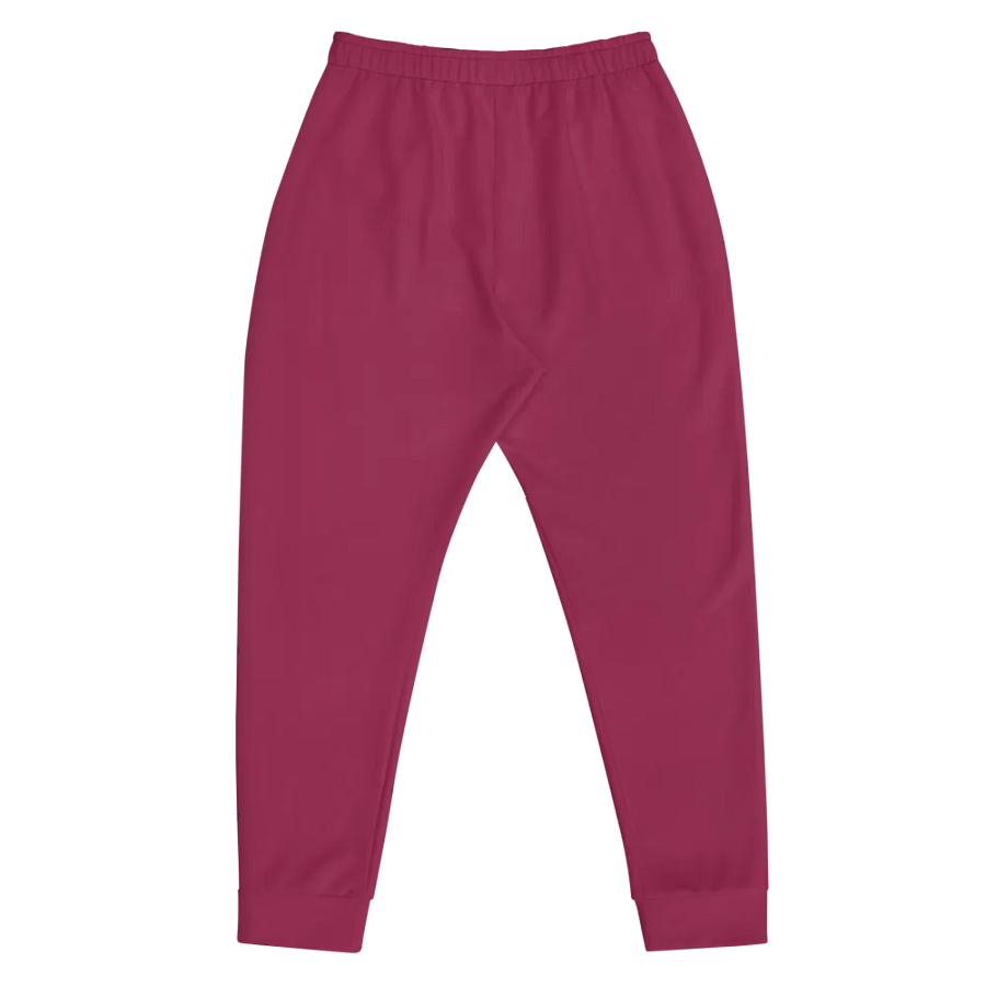 Plain Dark Red True Summer Recycled Polyester Premium Men's Joggers by Treasure Pie product image (5)