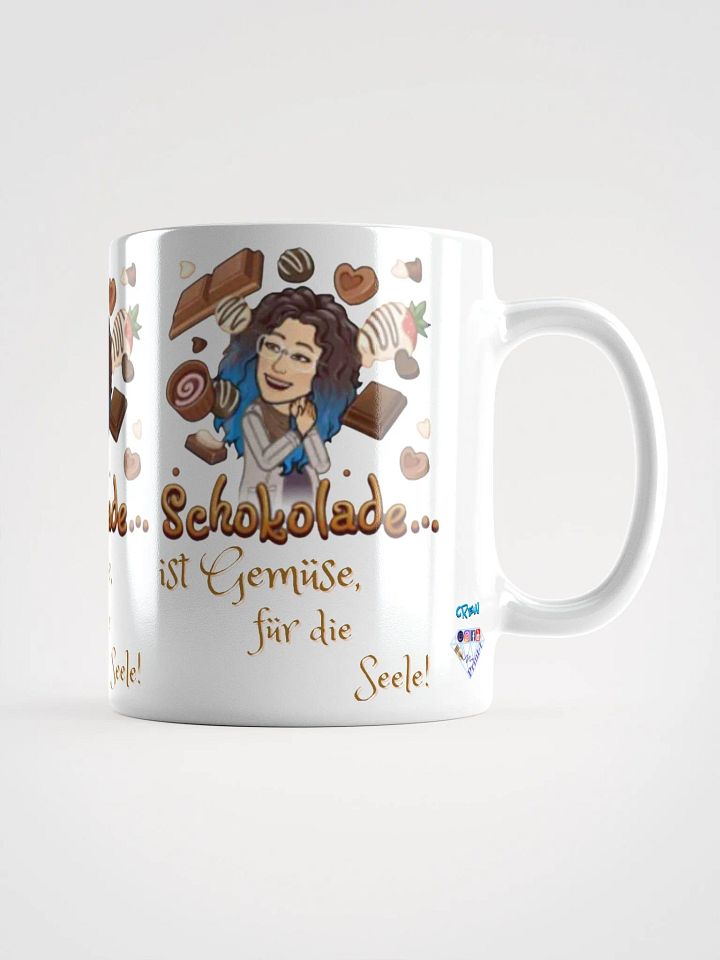 Weiß glänzende Tasse, Schokolade2 product image (2)