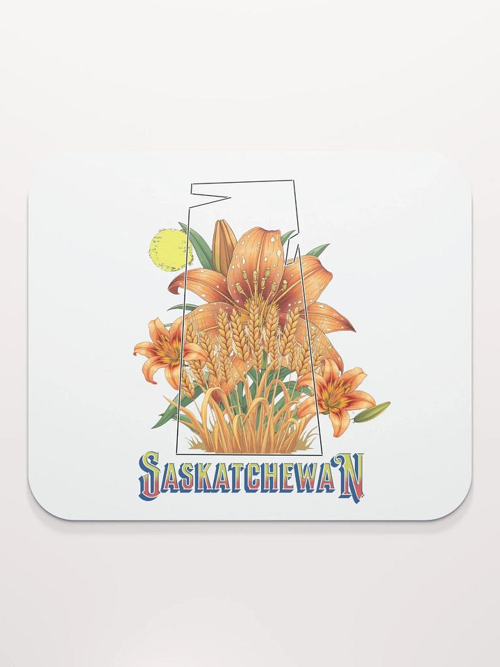 Saskatchewan Province Lily Blossom Mouse Pad product image (2)