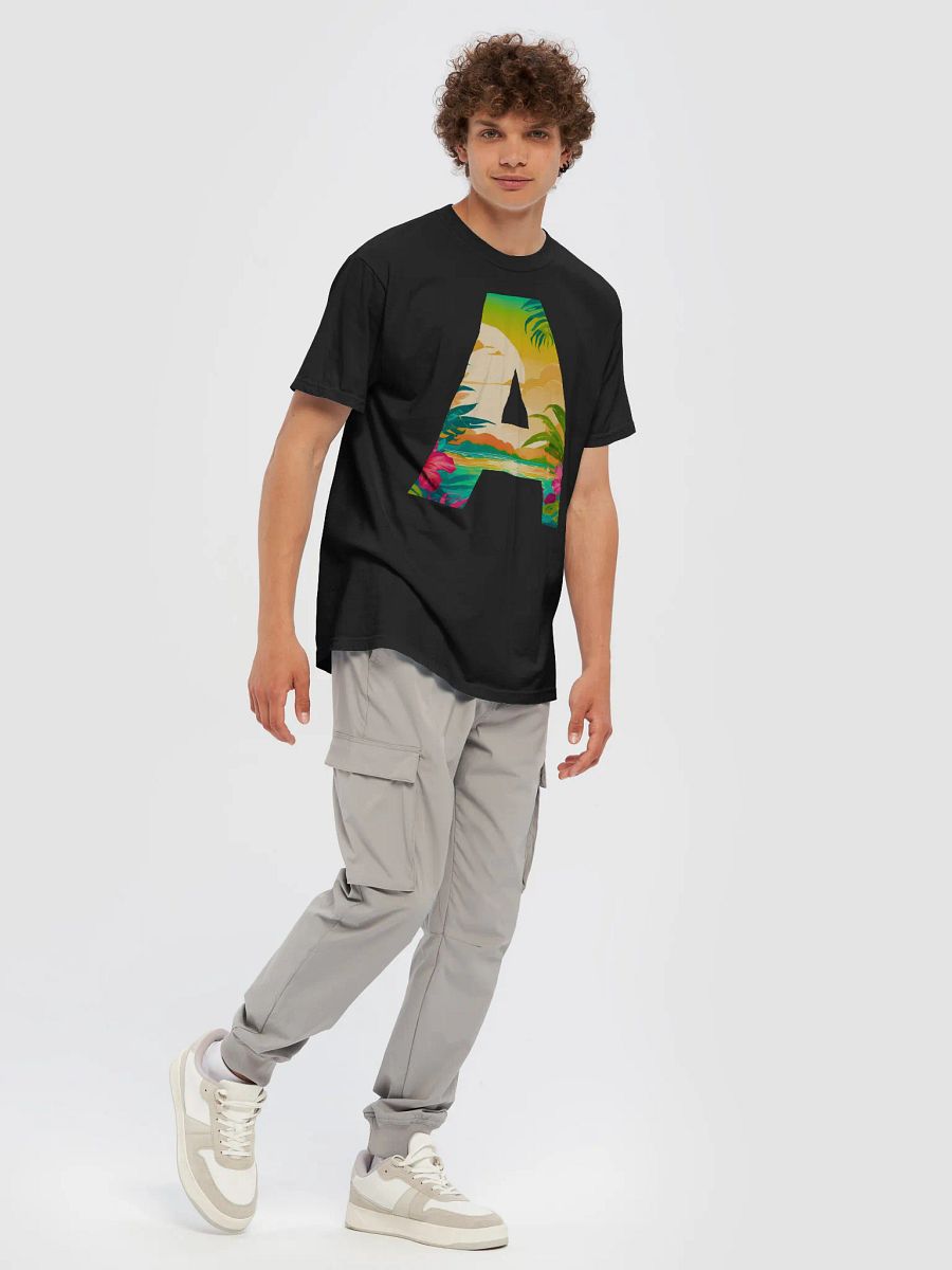 Tropical Sunset Paradise T-Shirt (Letter-A) product image (9)