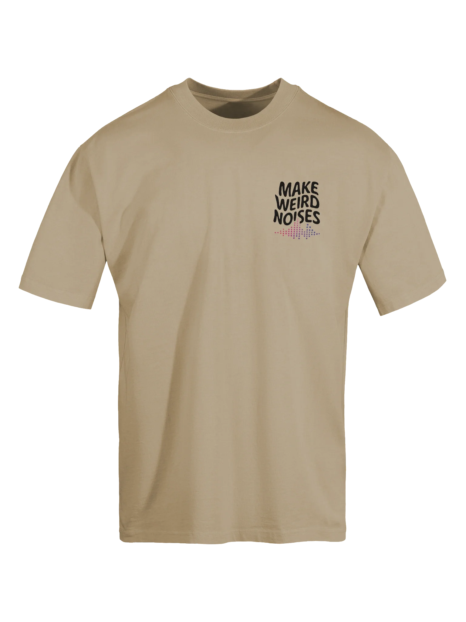 Make Weird Noises Premium Oversized Faded T-Shirt - Light Color product image (6)