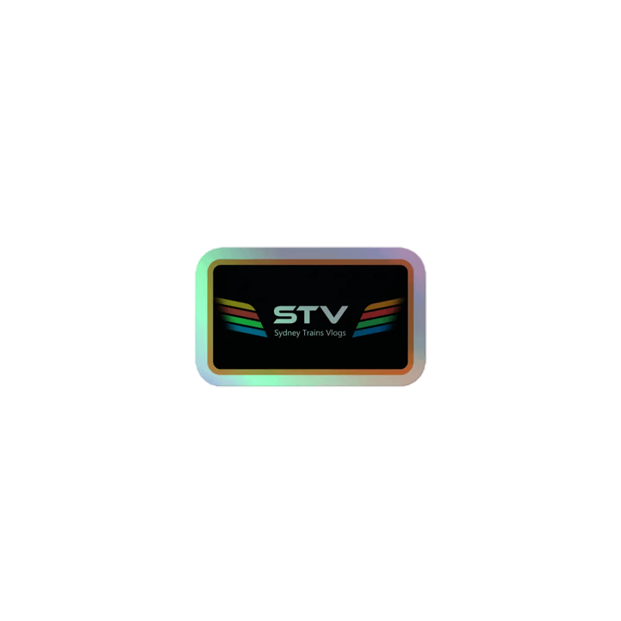 STV Orange Border Holographic Sticker Sheet product image (1)