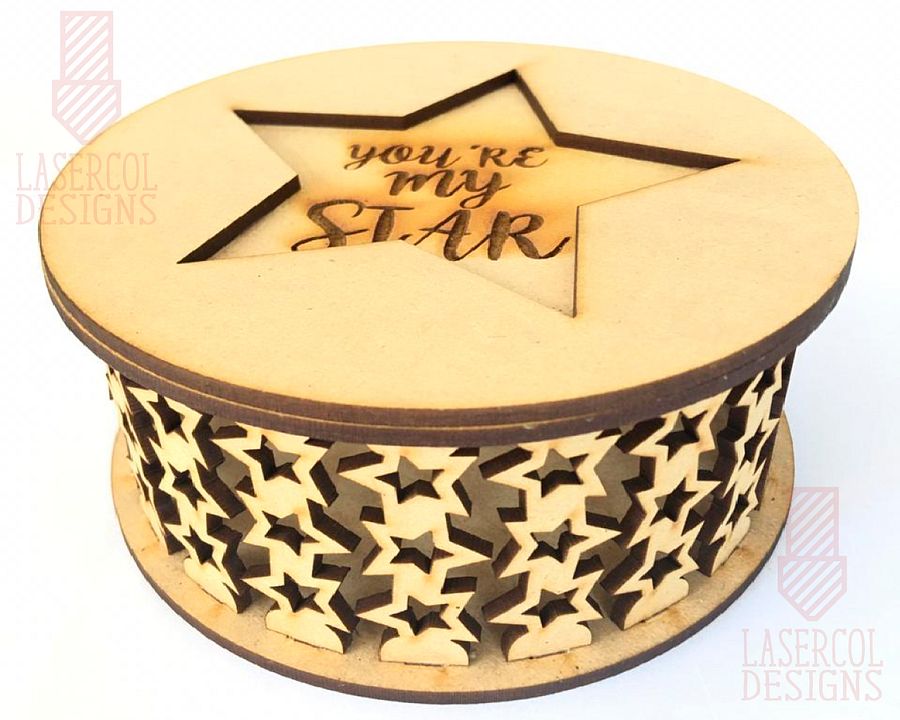 Round box (4 styles) - Laser Cut Files product image (7)