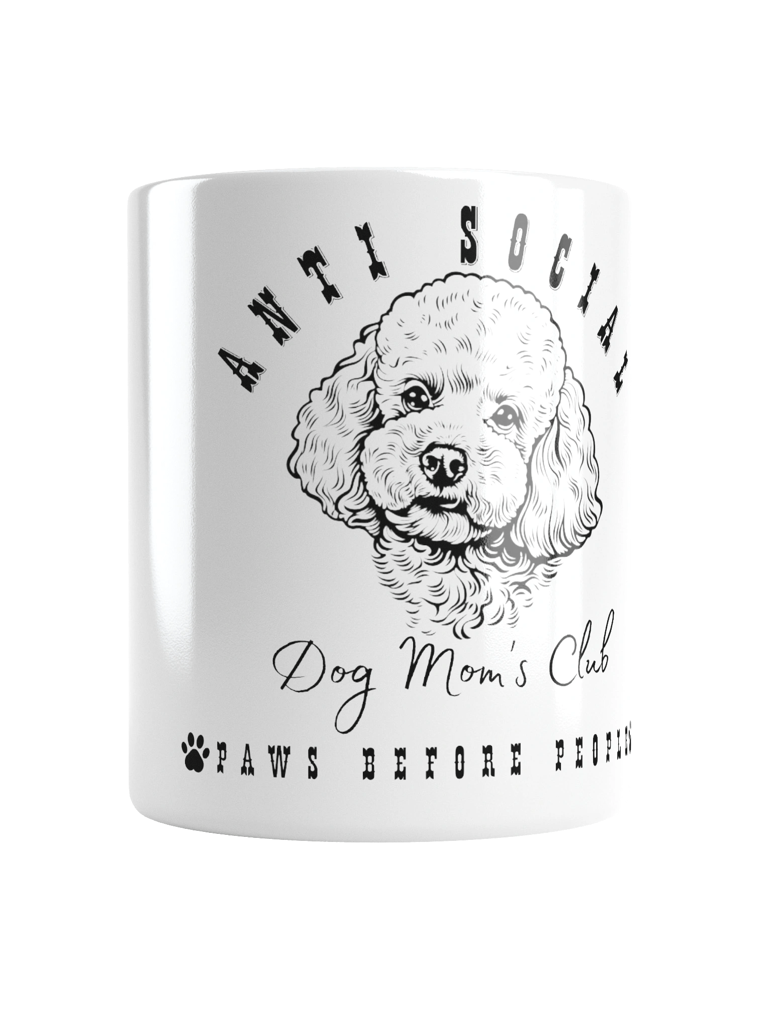 Curly-Haired Dog Mom Club Mug product image (1)