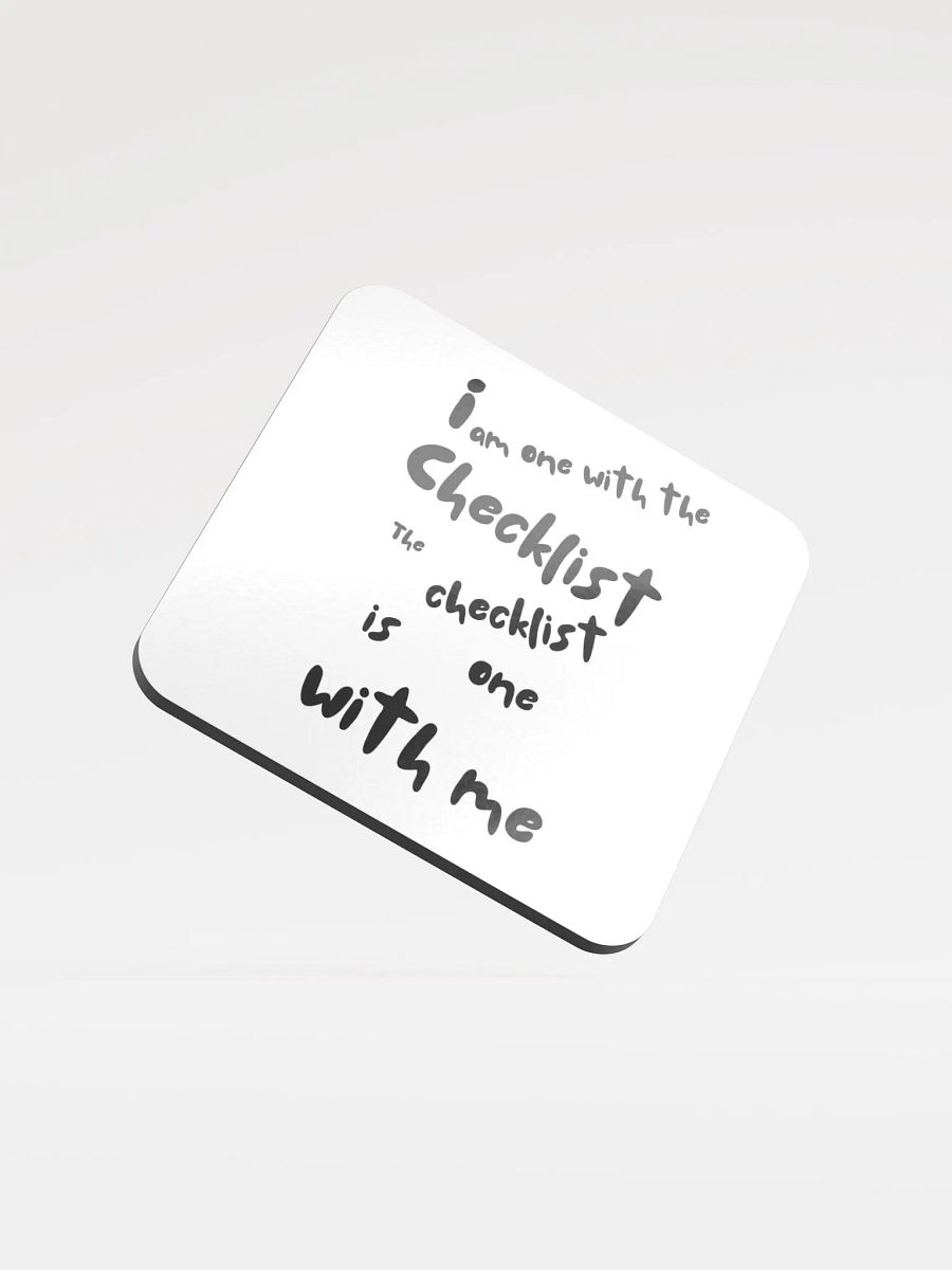 Checklist Chic Glossed Coaster product image (1)