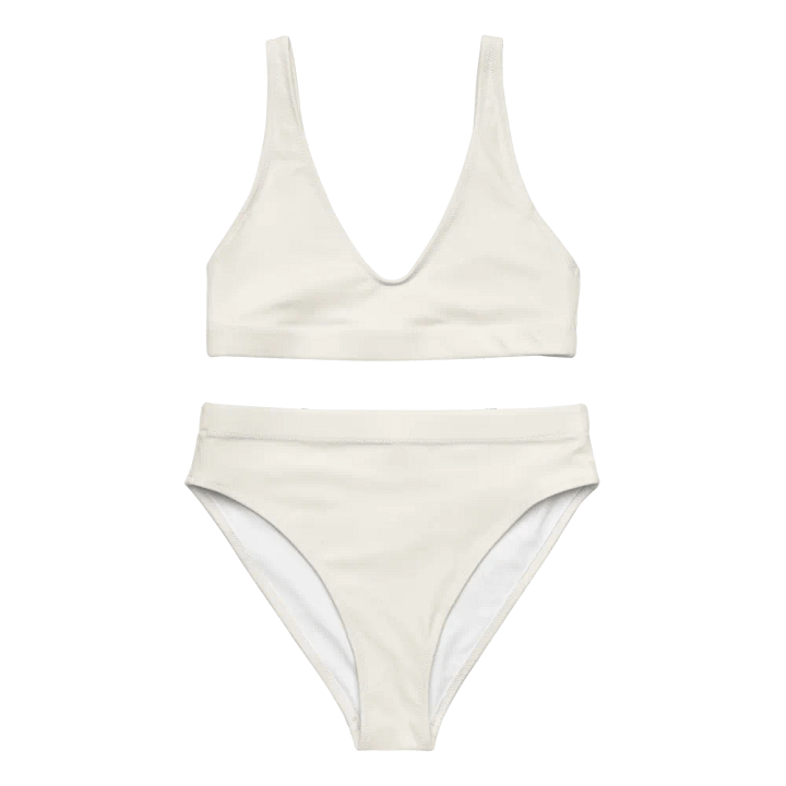 Namaste Cream and Gold High Waisted Bikini product image (1)