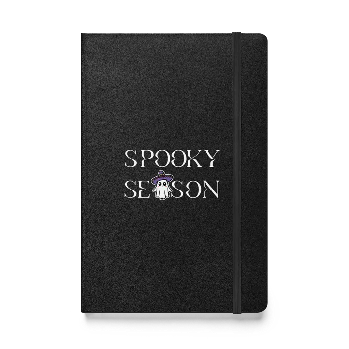 Spooky Season Sombrero Ghost Light Hardcover Bound Lined Notebook product image (1)