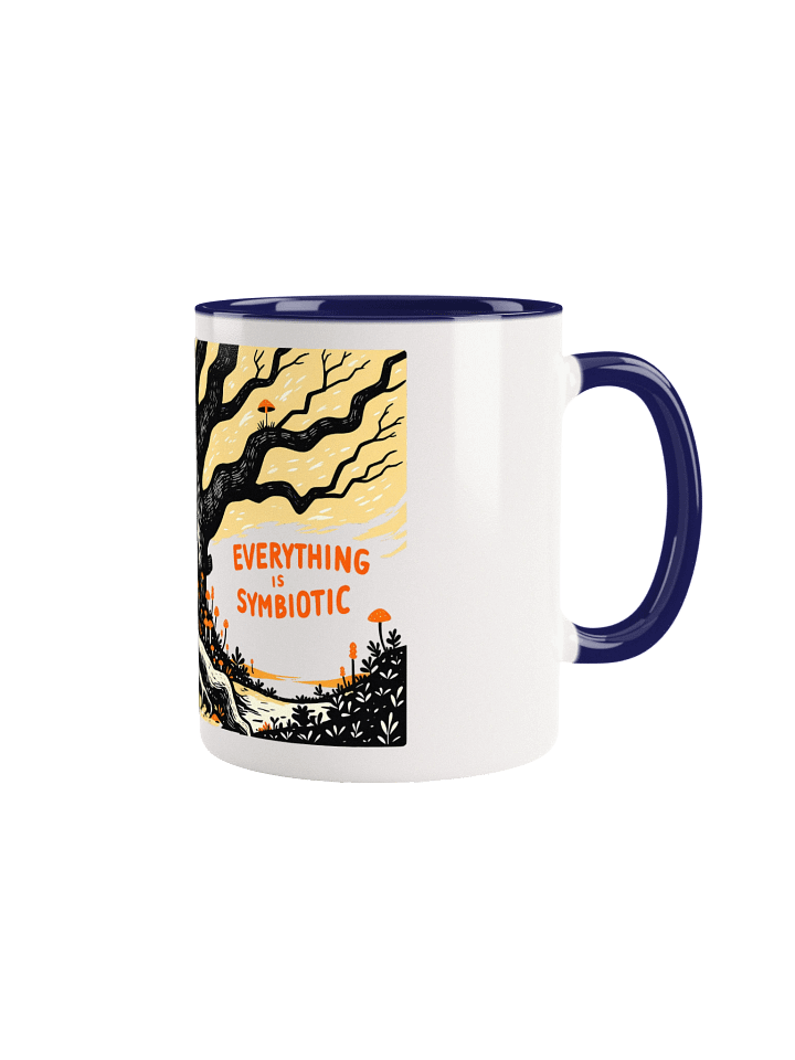 Black & White Symbiosis - Tree Roots & Fungi Ceramic Mug product image (5)