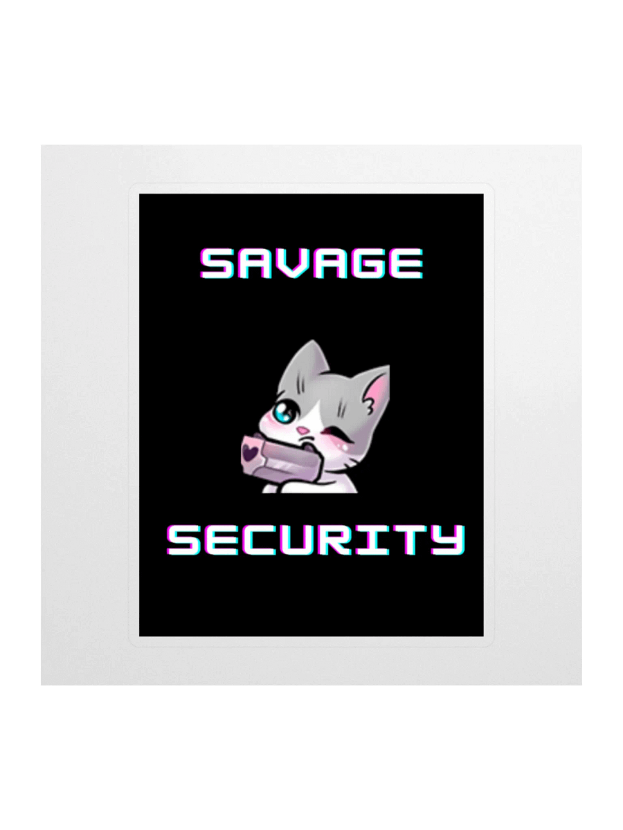 OG Savage Security Pew Pew Sticker! product image (1)