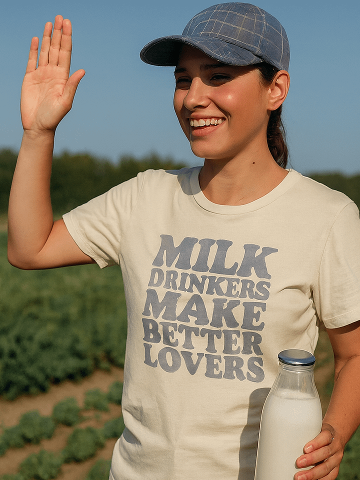 Milk Drinkers Make Better Lovers – Statement Bundle No.1  Eco Tote + Bella Canvas Tee product image (2)