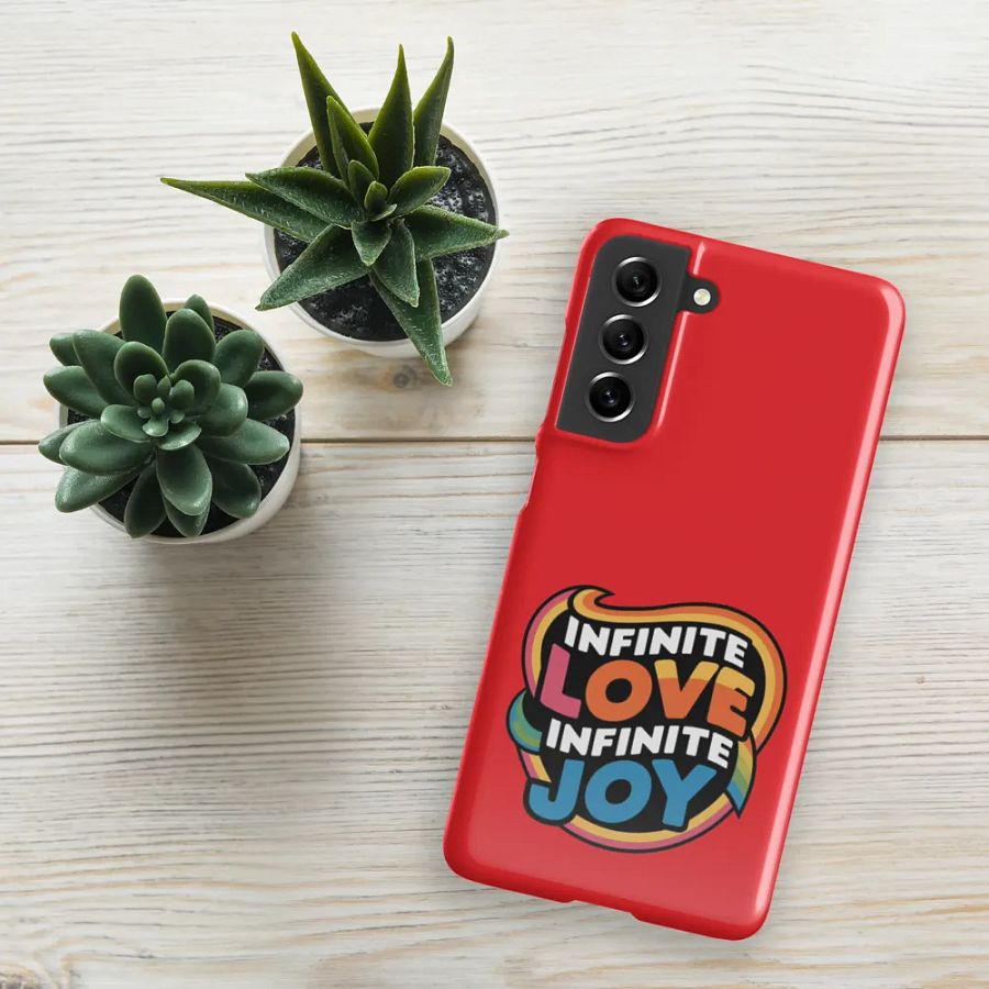 Infinite Love Infinite Joy Snap Case for Samsung (Red) product image (5)