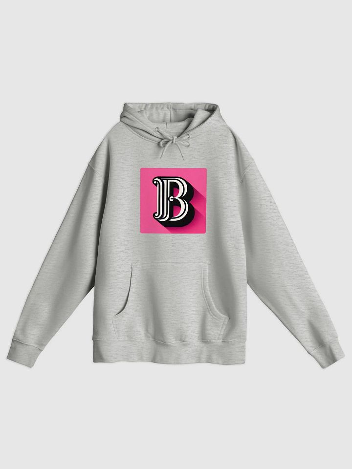 Ornate 3D Letter 'B' Premium Hoodie | Ai Design initial B product image (2)
