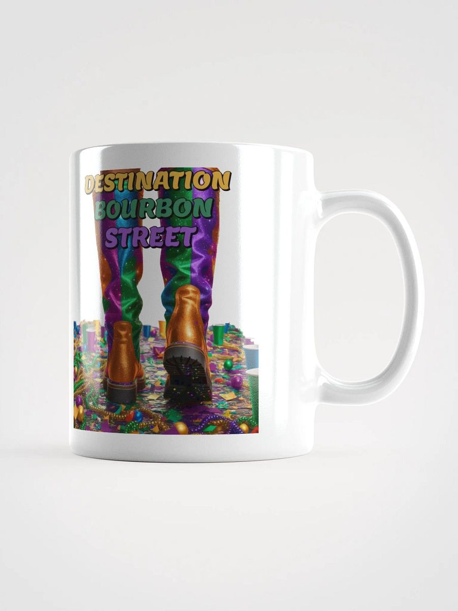 Destination Bourbon Street - Funny Mardi Gras White Coffee Mug product image (8)
