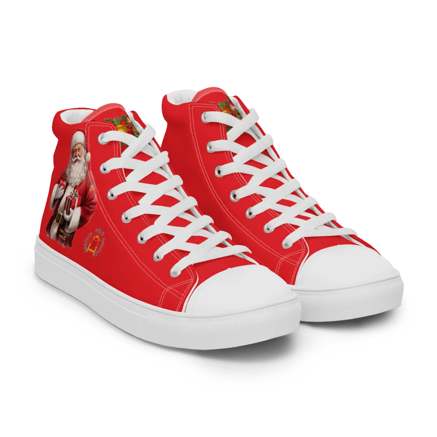 Santa Claus Retro High Tops Women Shoes product image (12)
