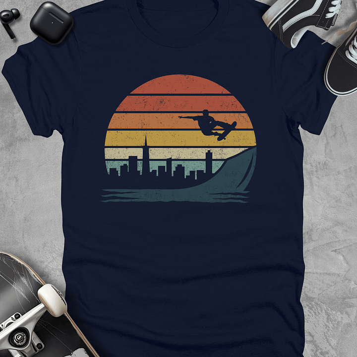 Vintage skateboarding t-shirt, Unisex product image (3)