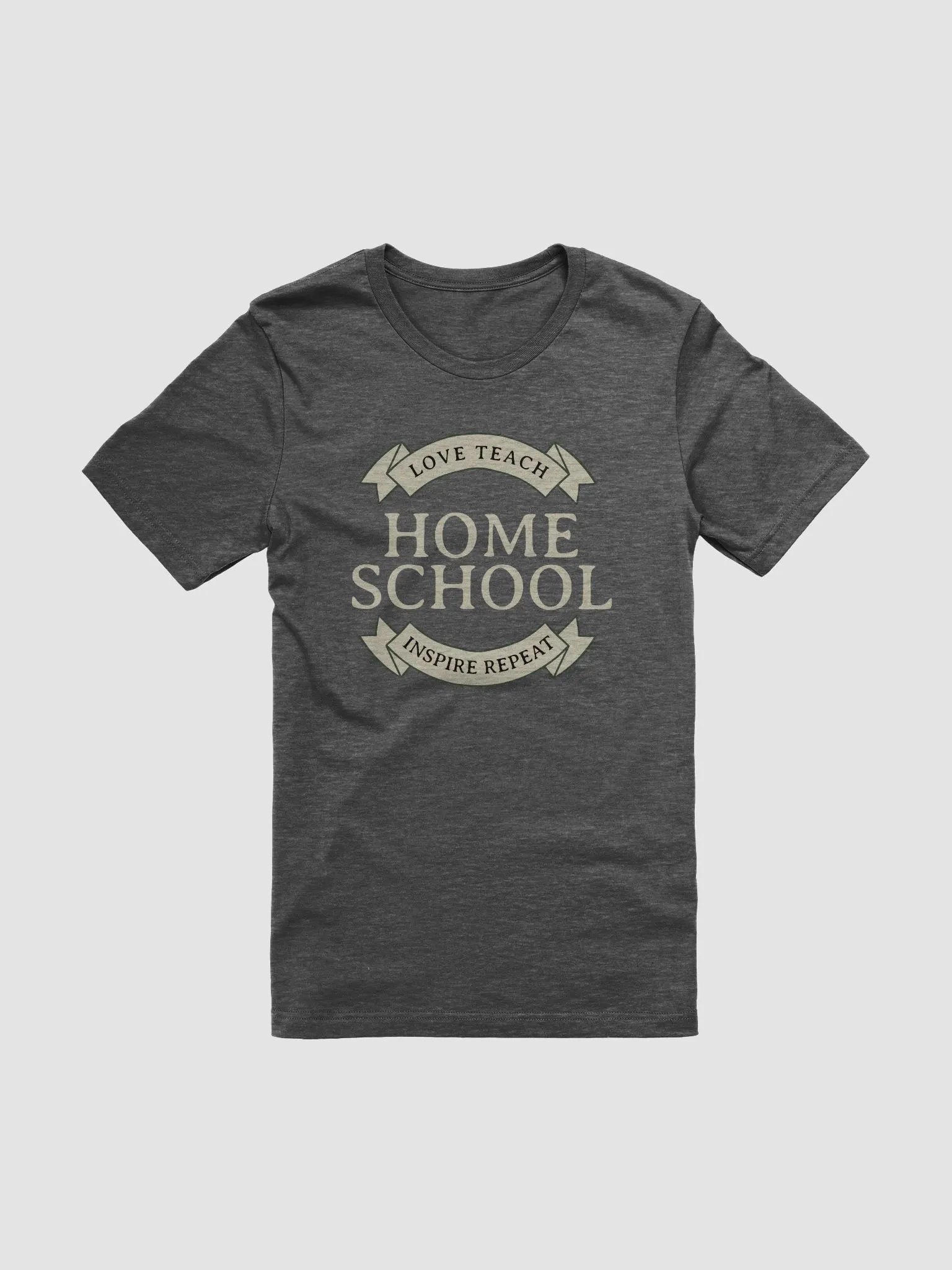 Love Teach Inspire Repeat Homeschool Bella Canvas T-Shirt product image (5)