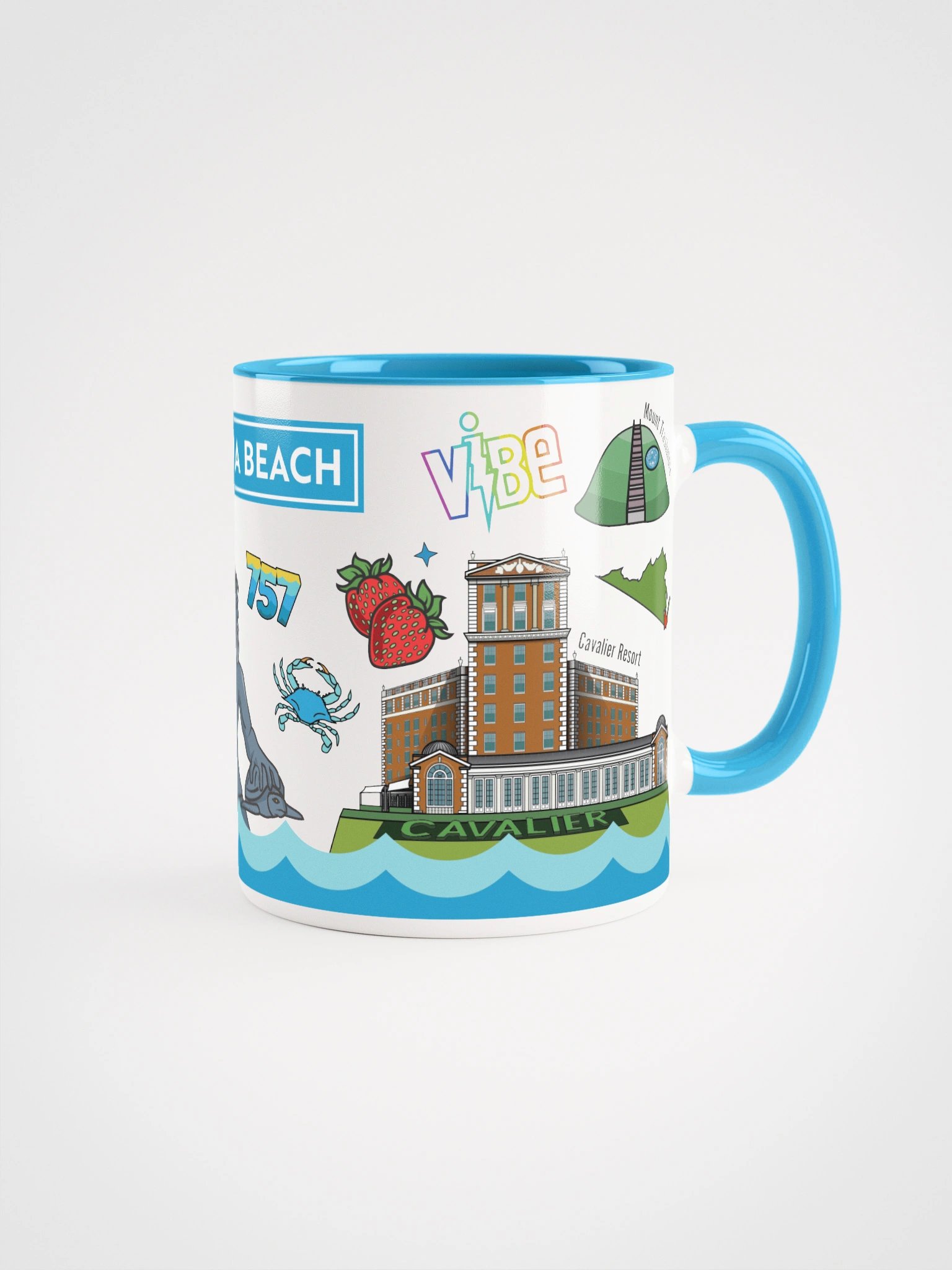 Virginia Beach Coffee Mug - Color Inside product image (2)