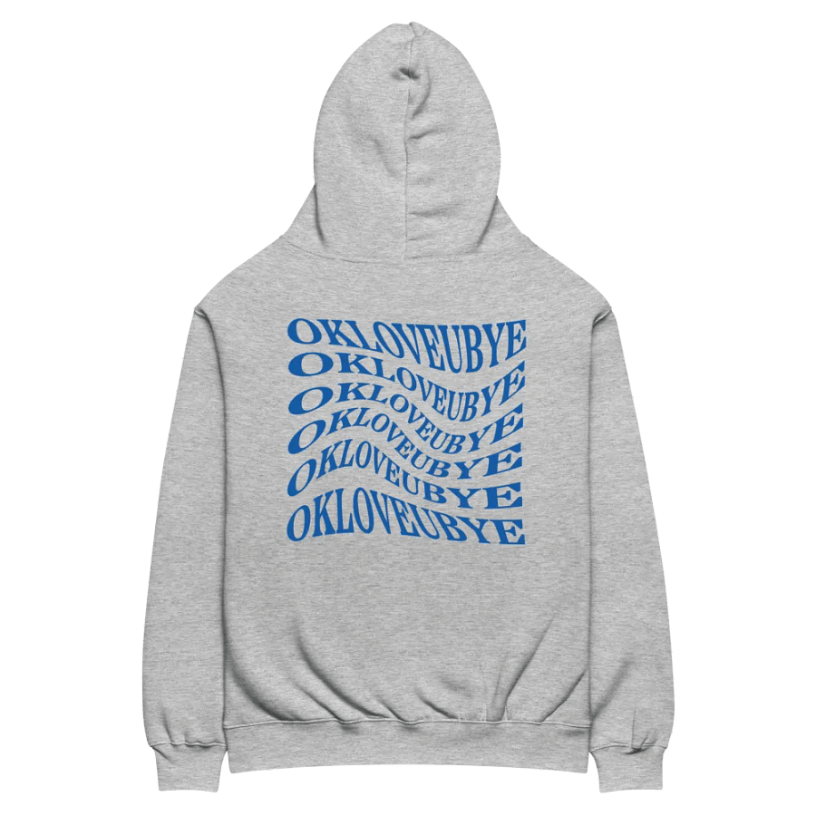 OKLOVEUBYE HOODIE (GREY + BLUE) product image (5)