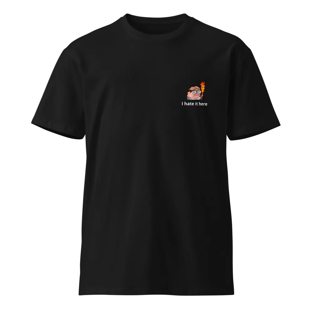 I hate it here T-Shirt (Black) product image (1)