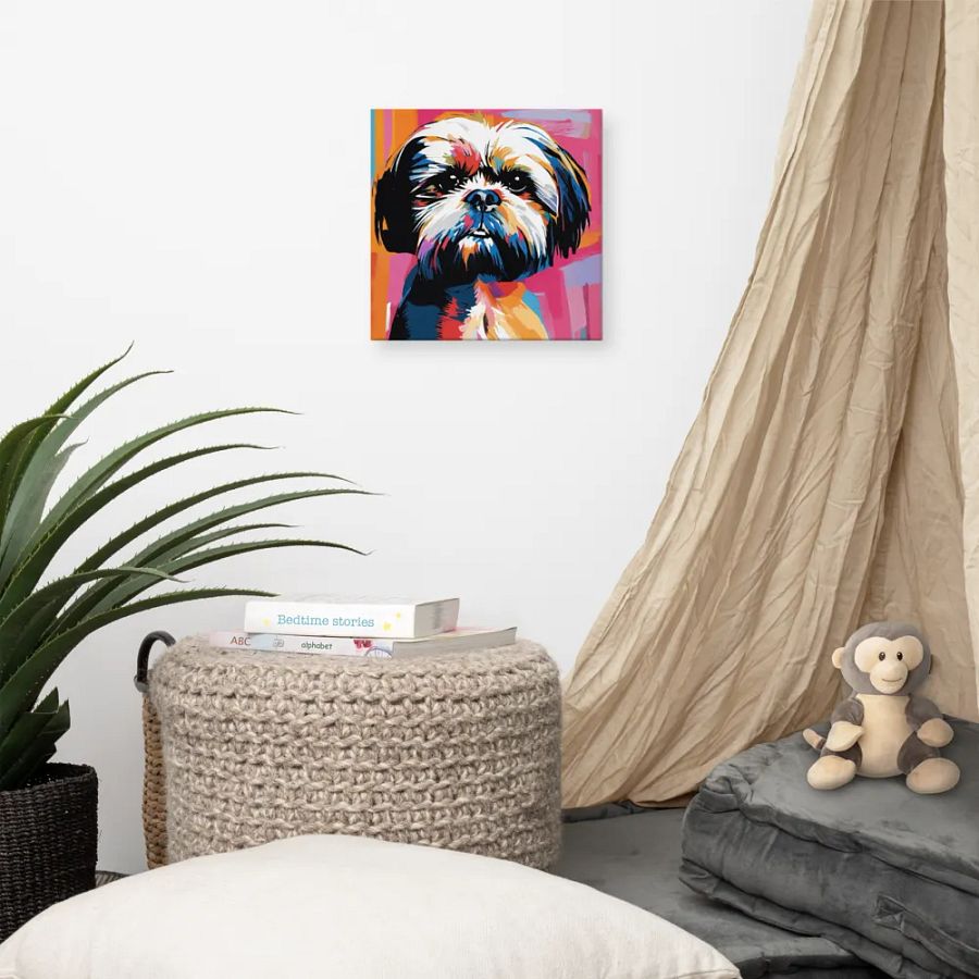 Colorful Shih Tzu Wall Art #545 product image (3)