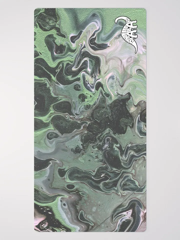 Metallic Green Fluid Acrylic Big Desk Mat (36'' x 18'') product image (2)