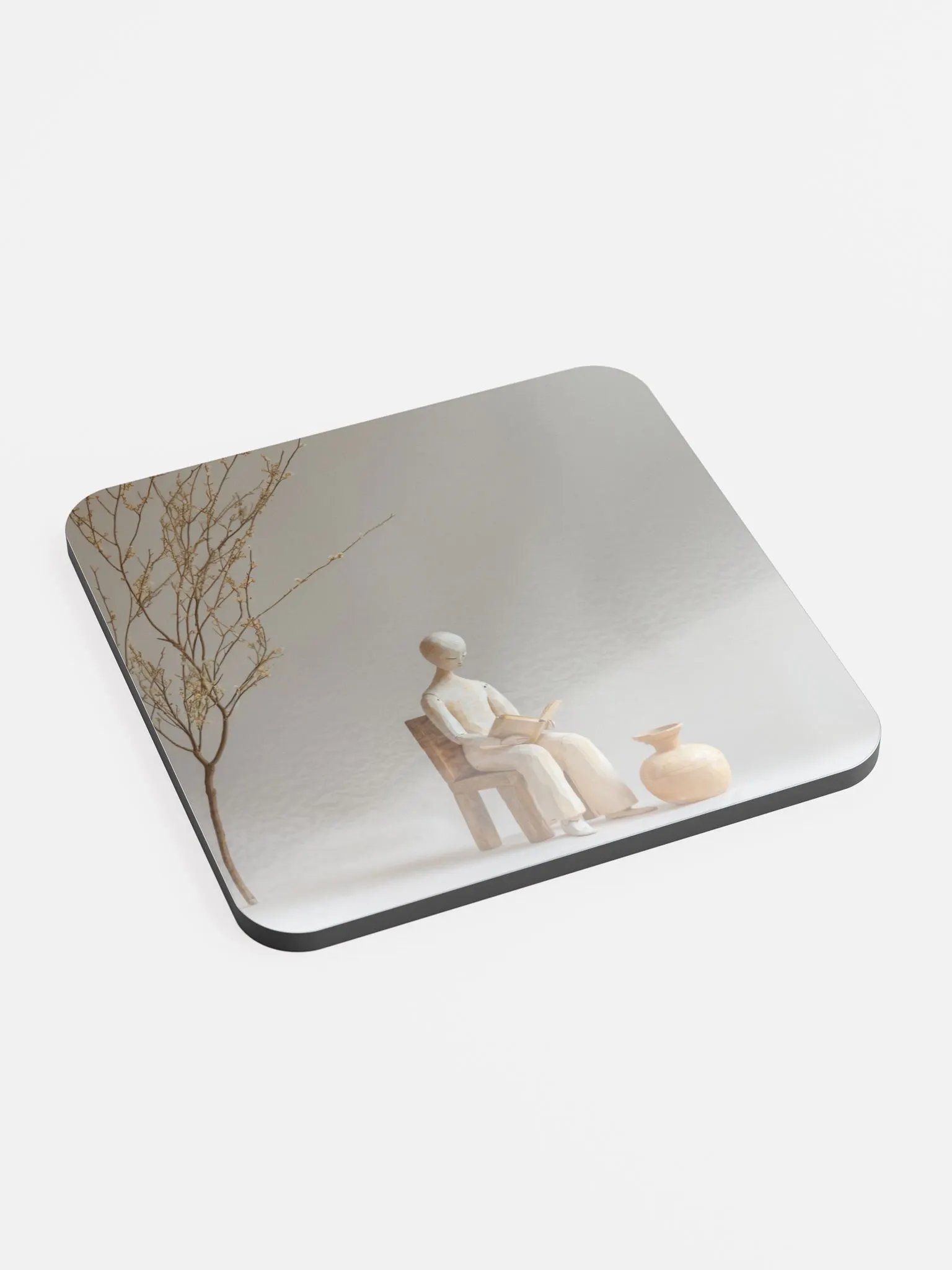 Glossed Cork Coaster by Allcolor-We are all wooden people 001 product image (2)