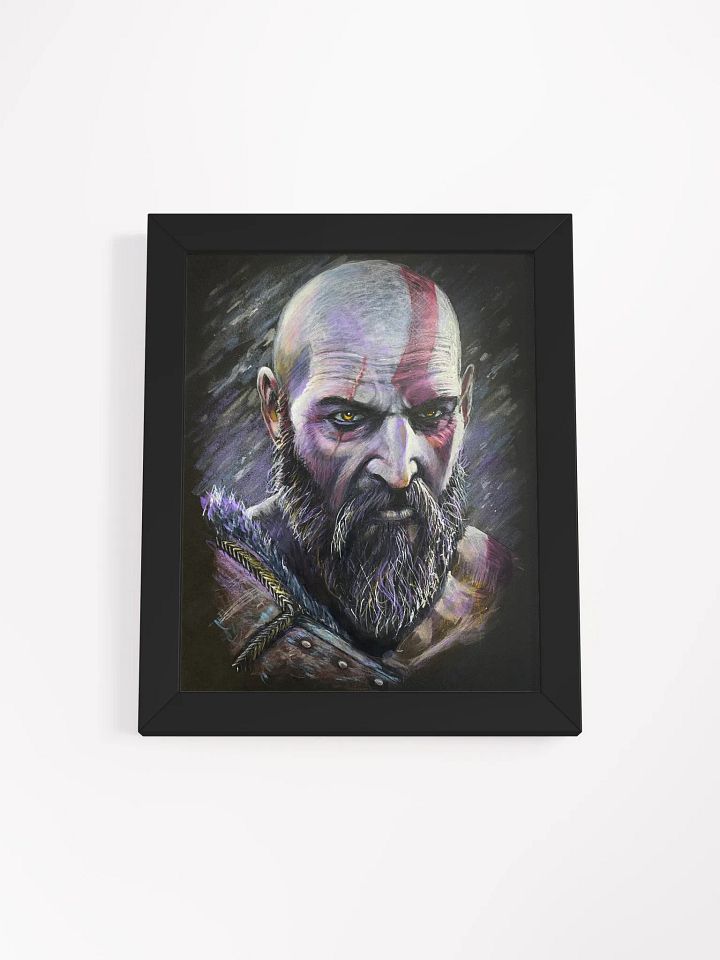Kratos God of War Ragnarok Matte Print Framed product image (1)