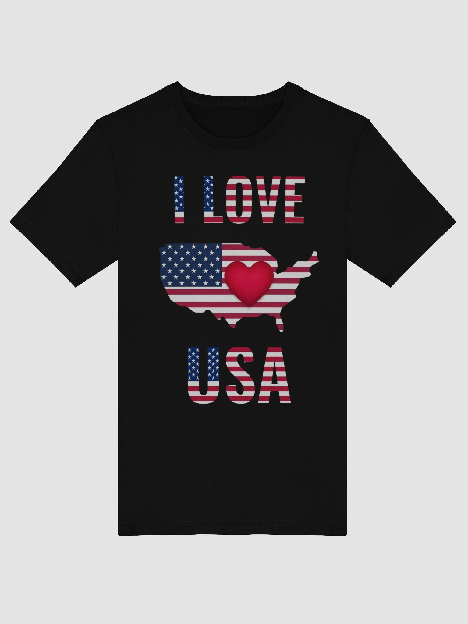 Patriotic Love Map T-Shirt product image (3)