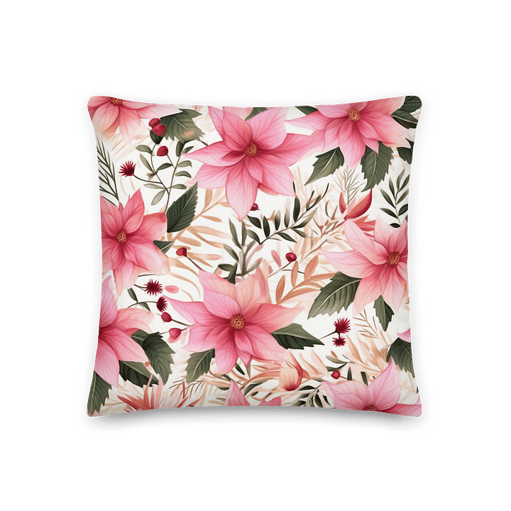 Pink Poinsettia Cushion product image (3)
