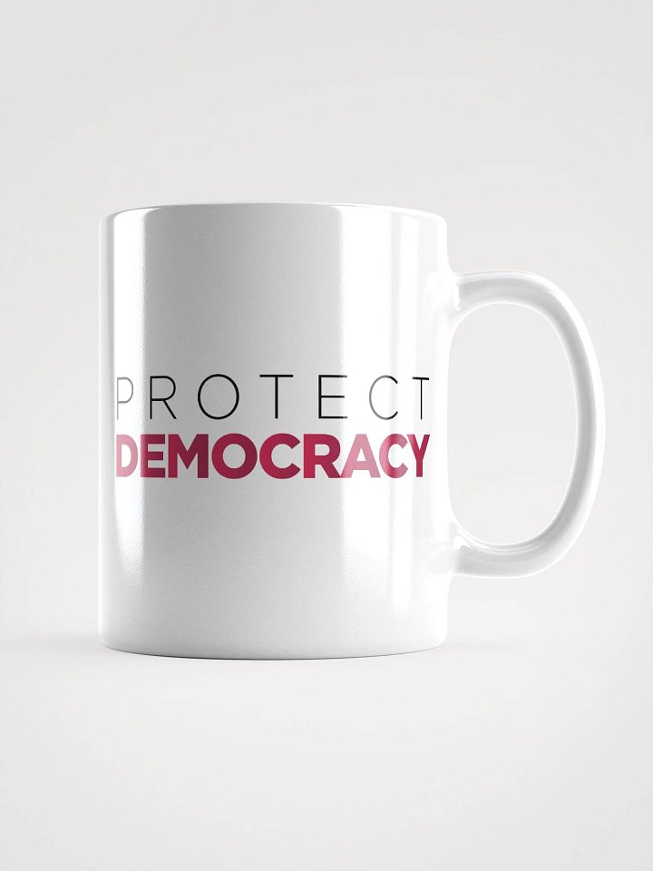 "Protect Democracy" White Coffee Mug product image (3)