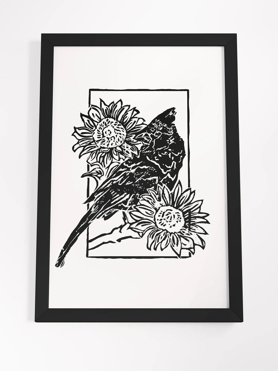 Bird Print in Black product image (4)