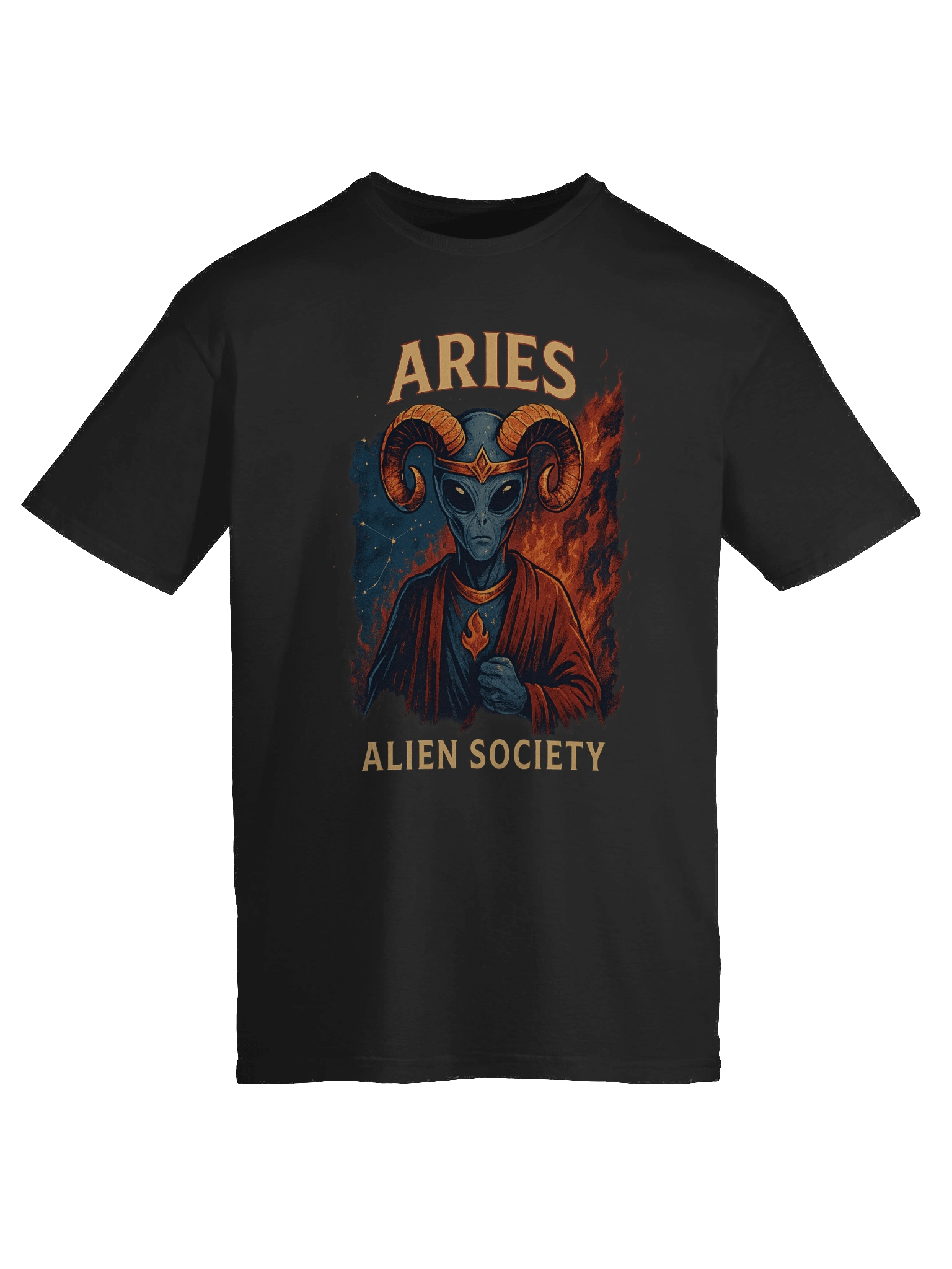 Cosmic Aries Robed Alien T-Shirt product image (41)