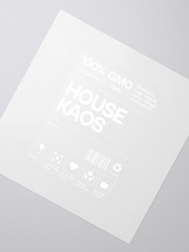 Organic House Kaos Stickers product image (2)
