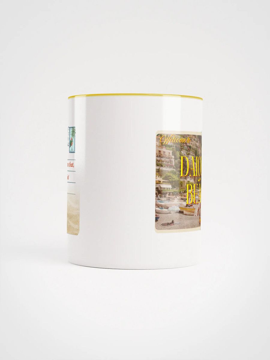 DAIQUIRI BEACH POSTCARD MUG - YELLOW product image (5)