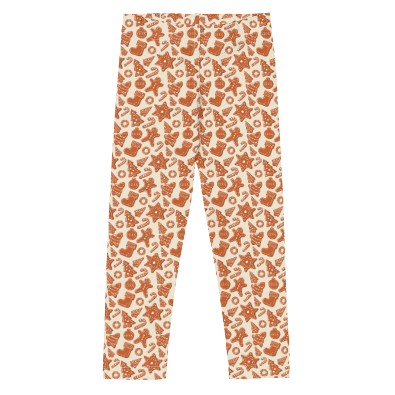 Christmas Gingerbread Pattern Kids Leggings product image (1)