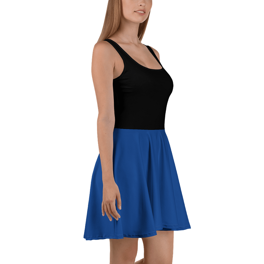 Midnight Veil Designs Black and Blue Fantasy Skater Dress - XS to 3XL product image (7)