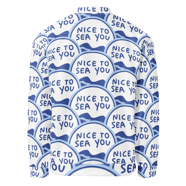 Wave of Words Bomber Jacket product image (2)