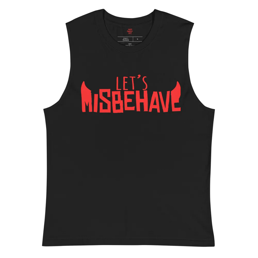 Let's Misbehave Muscle Shirt (Black) product image (2)