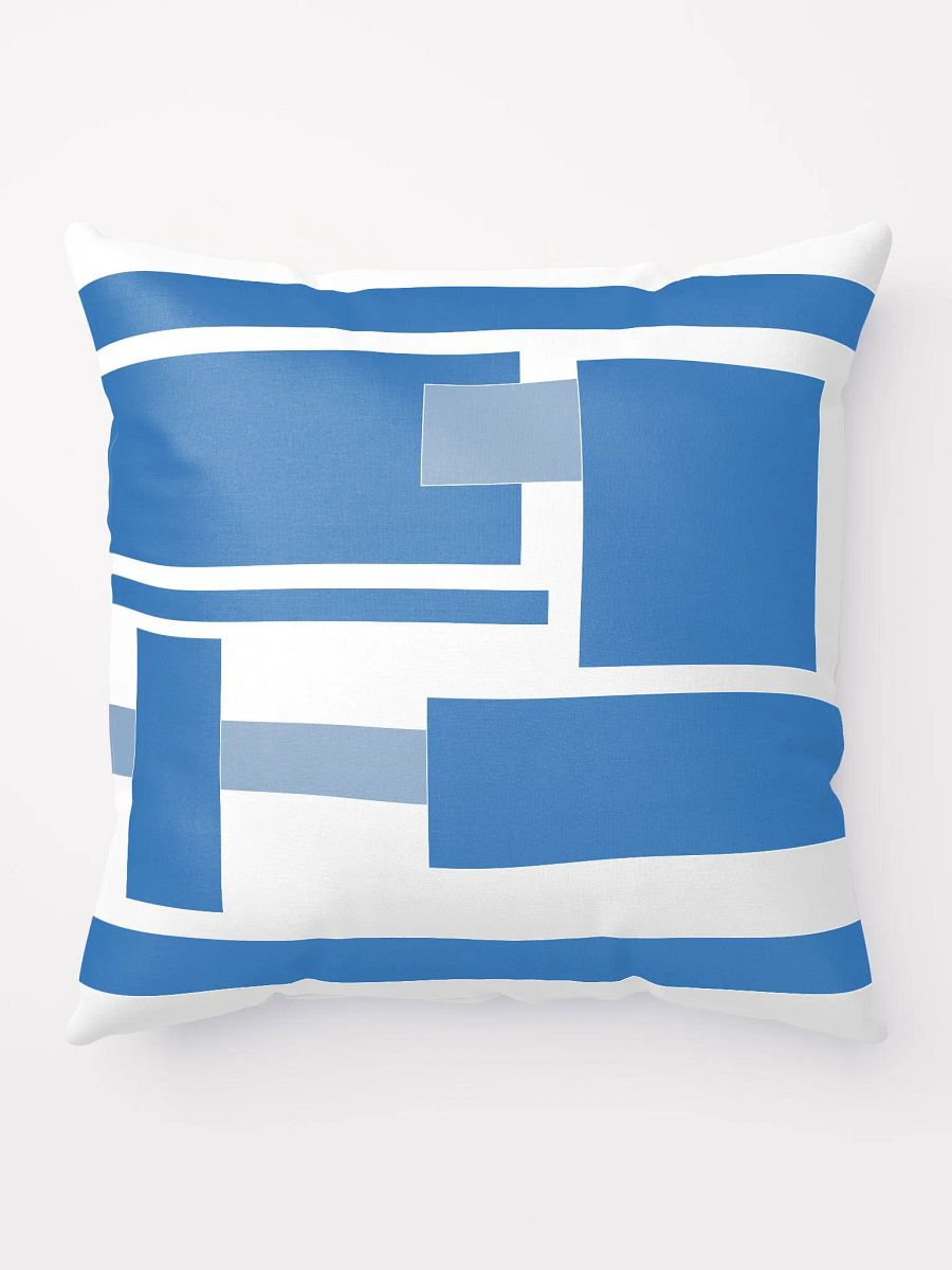 Blue Geometric Contemporary Modern Abstract Throw Pillow product image (10)