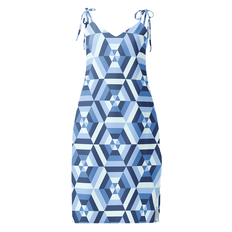 Symmetric Blue Hex Dress product image (1)