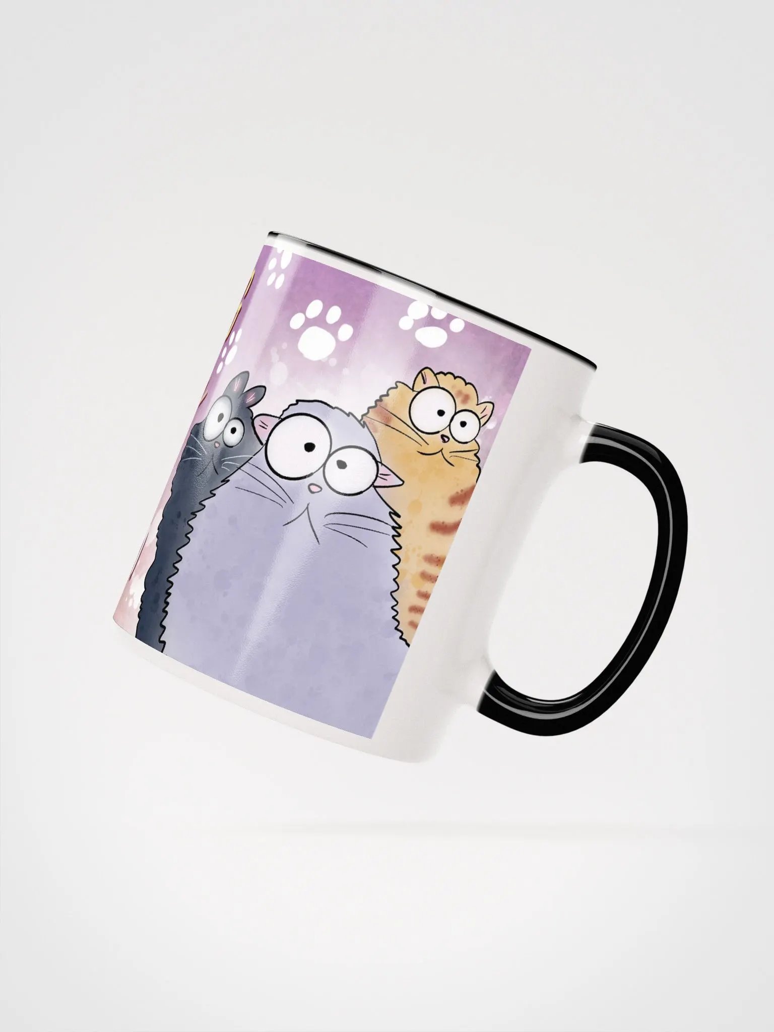 Morning Coffee With My Persian Cat Accent Mug product image (4)