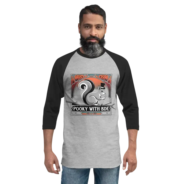 Pooky's Dapper Squirrel Raglan Tee product image (2)